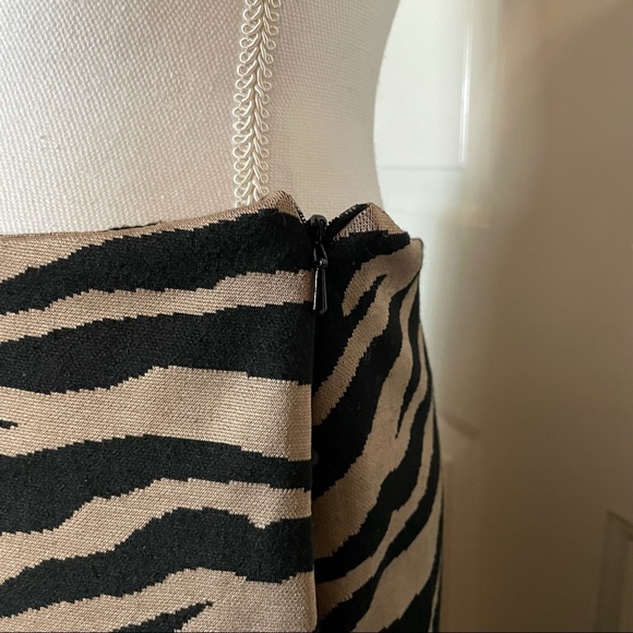 House of Lancry Cara Ruffle zebra print skirt - Picture 5 of 11